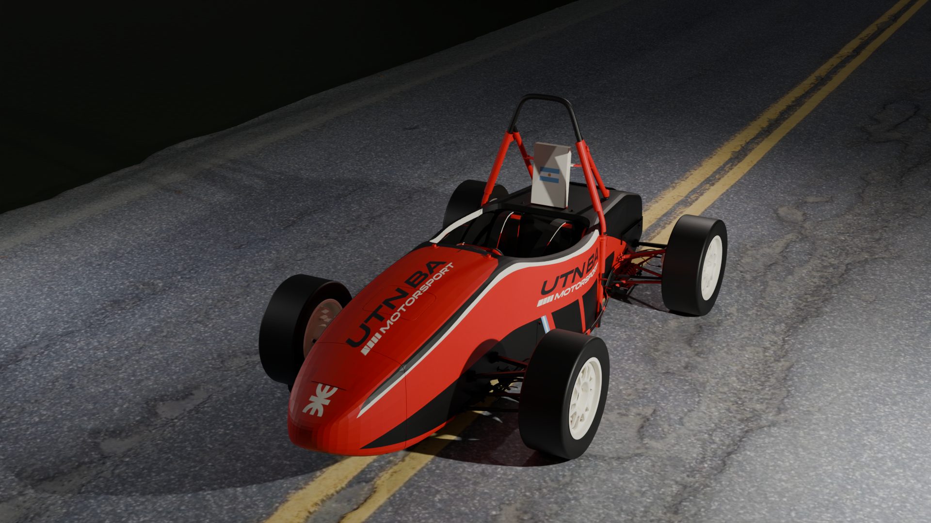 Monoplaza Fórmula SAE eléctrico de UTN BA Motorsport